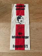Ajax Vaantje Erewedstrijd Sjaak Zwart 1973, Ophalen of Verzenden, Gebruikt, Ajax, Vaantje of Sjaal
