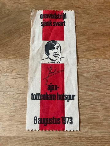 Ajax Vaantje Erewedstrijd Sjaak Zwart 1973 beschikbaar voor biedingen