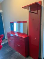 Schoenen kast h 135 x 80 x28 met spiegel en kapstok ., Ophalen of Verzenden, Zo goed als nieuw