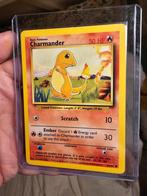 Charmander 46/102 - 1999 Pokémon kaart met miscut, Hobby en Vrije tijd, Verzamelkaartspellen | Pokémon, Ophalen of Verzenden, Gebruikt