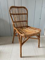Rotan bamboe stoel, Huis en Inrichting, Stoelen, Ophalen, Zo goed als nieuw, Bruin, Eén