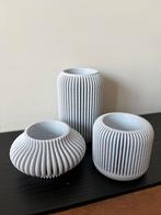 3D Geprinte Kaarsstandaard Waxinelichtjes (Elektrisch), Kunststof, Nieuw, Ophalen of Verzenden, Grijs