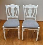 2 eetkamerstoelen. Zien goed uit., Ophalen, Twee, Grijs, Hout