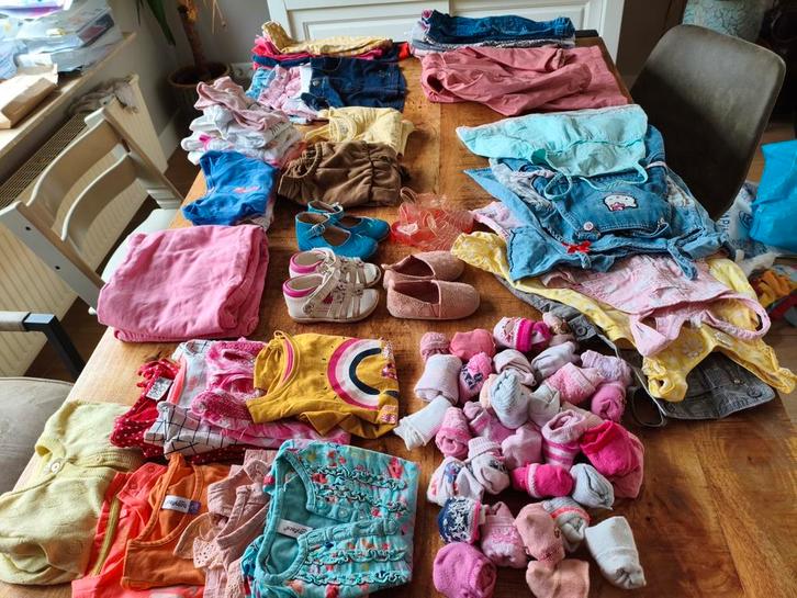 Meisjes pakket lente, zomer maat 74,80, Kinderen en Baby's, Babykleding | Baby-kledingpakketten, Gebruikt, Maat 74, Ophalen of Verzenden