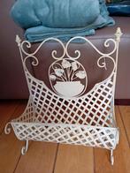 Vintage tijdschriftenbak van metaal, Huis en Inrichting, Woonaccessoires | Krantenbakken en Lectuurbakken, Ophalen, Gebruikt