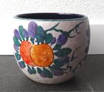 Marei vintage bloempot West-Germany fruit decor, Gebruikt, Rond, Binnen, Ophalen of Verzenden