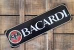 Bacardi logo zwart reclamebord van metaal wandbord, Verzamelen, Nieuw, Reclamebord, Ophalen of Verzenden