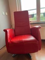Relaxfauteuil, Huis en Inrichting, Gebruikt, Minder dan 75 cm, Leer, Ophalen of Verzenden