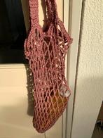 Vintage Handgemaakte Roze Boodschappentas, Ophalen of Verzenden, Nieuw, Roze, Shopper