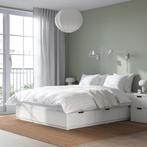 Ikea Nordli Bed, Huis en Inrichting, Slaapkamer | Bedden, 160 cm, Wit, Zo goed als nieuw, Hout