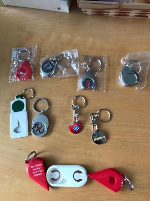 Winkelwagenmuntjes - pins -  sleutelhangers - carnaval, Verzamelen, Sleutelhangers, Ophalen of Verzenden
