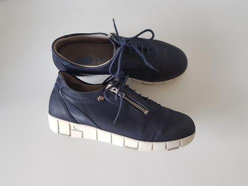 Wolky maat 37 Etosha blauwe leren sneakers met handige rits, Kleding | Dames, Schoenen, Zo goed als nieuw, Sneakers of Gympen
