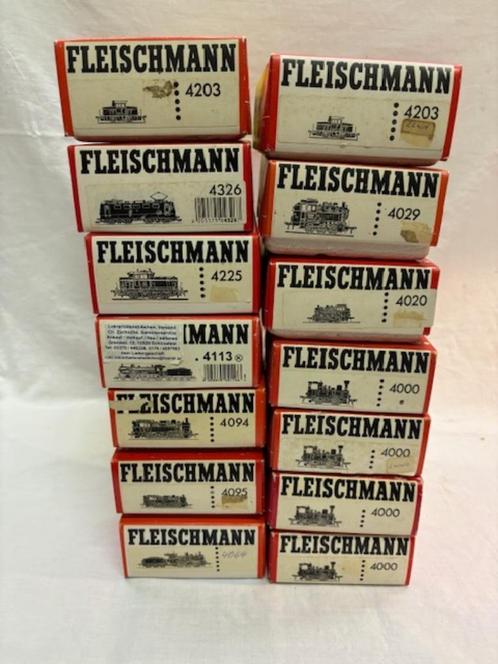 Lege doosjes Fleischmann, Hobby en Vrije tijd, Modeltreinen | H0, Gebruikt, Rails, Gelijkstroom, Fleischmann, Ophalen of Verzenden