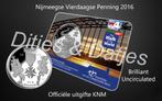100ste Nijmeegse Vierdaagse Penning 2016 in coincard KNM, Postzegels en Munten, Ophalen of Verzenden, Overige materialen