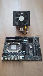 Moederbord met RAM en CPU werking onbekend, Computers en Software, Moederborden, Ophalen of Verzenden, Niet werkend, AMD, DDR3