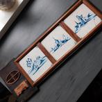 Oud Tegeltjes Plateau met Houten Frame, Antiek en Kunst, Antiek | Wandborden en Tegels, Ophalen