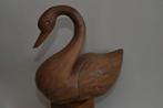 Houten Zwaan - Groot en Gedetailleerd, Antiek en Kunst, Ophalen of Verzenden