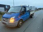 Ford Transit 350L 2.4 TDCI 115 Pk 2011 Dubbelcabine Pickup, Auto's, Achterwielaandrijving, Gebruikt, 4 cilinders, Blauw