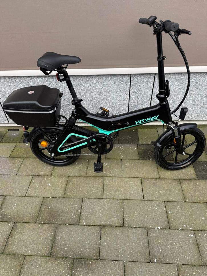 Hitway BK2 Elektrische vouwfiets, Fietsen en Brommers, Fietsen | Vouwfietsen, Nieuw, Overige merken, 16 tot 18 inch, Totaal opvouwbaar