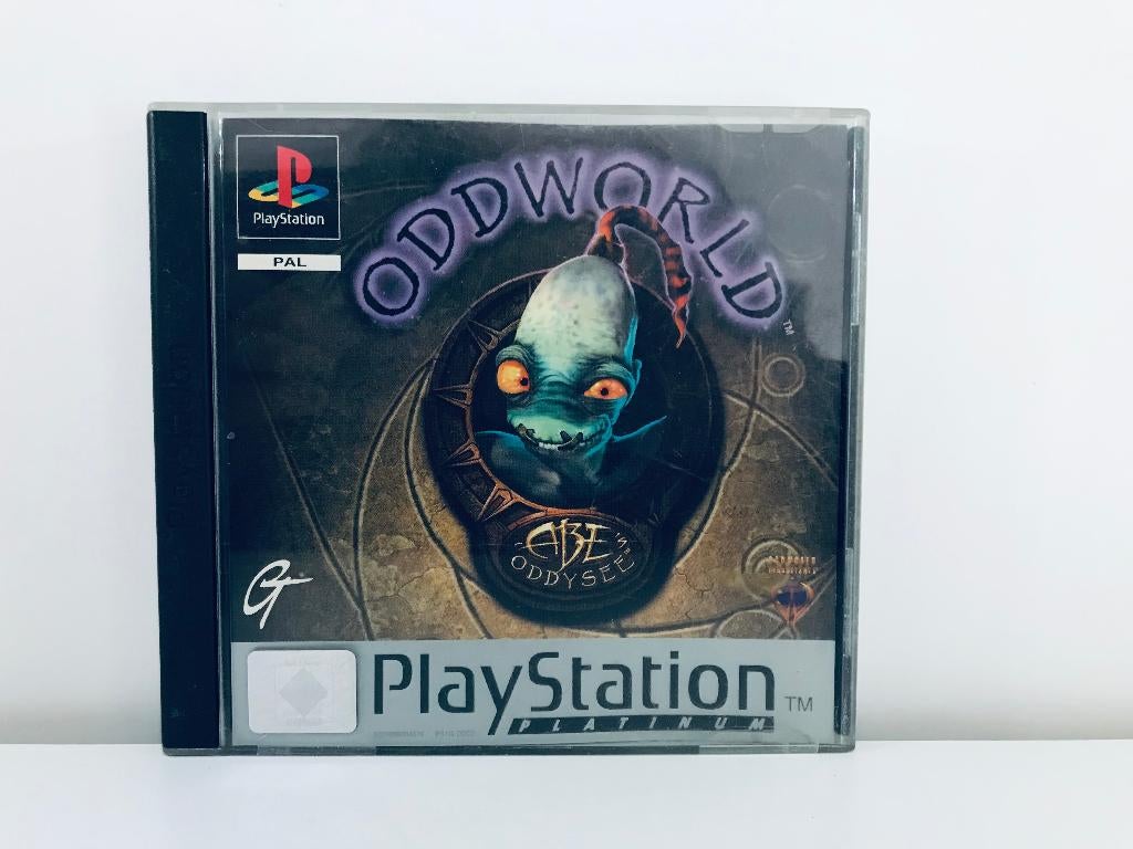 PS1 - Oddworld Abe's Oddysee (Platinum) (Compleet), Spelcomputers en Games, Games | Sony PlayStation 1, Avontuur en Actie, 1 speler