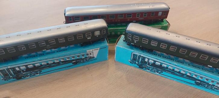 3 Märklin DB d-tr rtg'n artnr's 2x4022+4024 in ovp, Hobby en Vrije tijd, Modeltreinen | H0, Zo goed als nieuw, Wagon, Wisselstroom