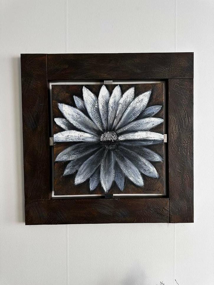 Aparte schilderij- een eye catcher voor in je kamer 80x80cm, Antiek en Kunst, Kunst | Schilderijen | Abstract, Ophalen of Verzenden