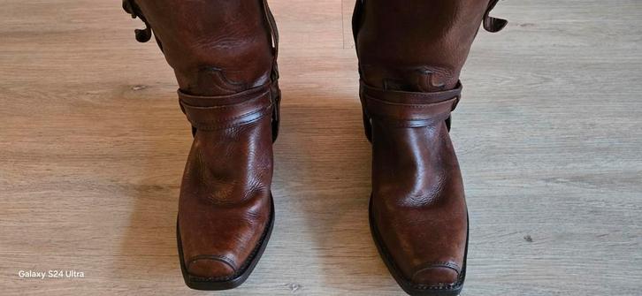 Handgemaakte Sendero Cowboy Laarzen maat 43., Kleding | Dames, Schoenen, Gedragen, Lage of Enkellaarzen, Bruin, Ophalen of Verzenden