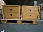Te koop : 2 stuks nachtkastjes zgan, Ophalen, Zo goed als nieuw, 45 tot 65 cm, Minder dan 55 cm
