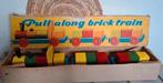 Vintage Houten Trein Speelgoed - Jaren '60. Pull along brick, Ophalen of Verzenden, Gebruikt
