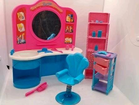 Barbie salon | make up of haar | kapper beautysalon, Kinderen en Baby's, Speelgoed | Poppen, Gebruikt, Barbie, Ophalen of Verzenden