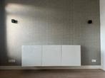 Dressoir Ikea “Besta” hoogglans wit 180 cm incl. glasplaat, Huis en Inrichting, Ophalen, Met deur(en), 150 tot 200 cm, 25 tot 50 cm