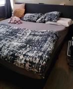 Boxspring antraciet 180x200, Ophalen, Gebruikt, Tweepersoons