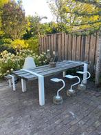 Superleuke designkrukjes voor in de tuin van rvs, Ophalen, Gebruikt
