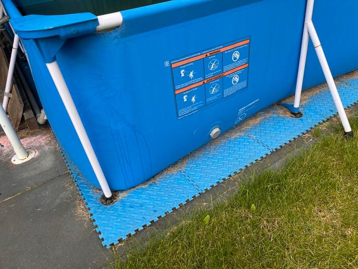 Opzetzwembad Rechthoekig met Pomp, Tuin en Terras, Zwembaden, Gebruikt, Opzetzwembad, 80 tot 120 cm, 200 tot 400 cm, 200 tot 300 cm