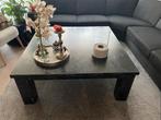 Zwarte vierkante salontafel 120x120, Ophalen, Overige materialen, Gebruikt, 100 tot 150 cm