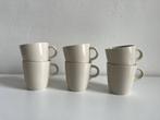 6x beige mok, Nieuw, Ophalen of Verzenden, Effen, Kop(pen) en/of Schotel(s)