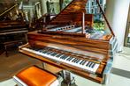 Bijzondere gerestaureerde Aluminium Rippen vleugel, Muziek en Instrumenten, Piano's, Ophalen, Zo goed als nieuw, Zwart, Vleugel