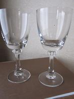 Vier prachtige mondgeblazen kristal glazen - getrokken, Antiek en Kunst, Verzenden