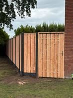 Douglas hout/beton schutting €125 p/m incl. Montage, Tuin en Terras, Ophalen, Hout, 6 meter of meer, 1 tot 2 meter