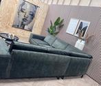 Velvet Velours XL Hoelbank - Groen - 300x300, Ophalen, GROTE Velvet Velours Hoekbank Groen Industrieel Plofbank, -, -