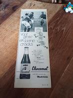 Advertentie van Nutricia Chocomel cracks voetbal 1958, Verzamelen, Merken en Reclamevoorwerpen, Overige typen, Gebruikt, Ophalen of Verzenden