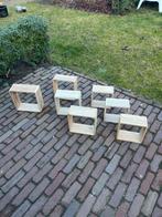 7 Houten Ophangkastjes - XL, L, S, Ophalen of Verzenden, Nieuw