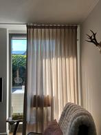 Beige Gordijnen - 2x 1.25 bij 2.60, 100 tot 150 cm, 200 cm of meer, Beige, Ophalen of Verzenden