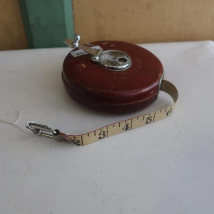 Meetlint Chesterman 1965 Engeland 50 feet origineel, Antiek en Kunst, Antiek | Gereedschap en Instrumenten, Ophalen of Verzenden