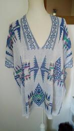 SUPER LEUKE oversized dunne trui met trendy print - NIEUW, Ophalen of Verzenden, Nieuw, Maat 38/40 (M), Blauw