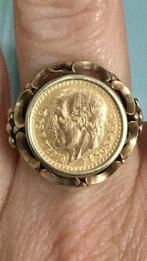 Coin ring, munt ring maat 19 mexicaanse peso’s, Goud, Ophalen of Verzenden, Ring