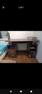 Computer Bureau met Opbergruimte, Huis en Inrichting, Bureaus, Ophalen of Verzenden, Gebruikt, Bureau