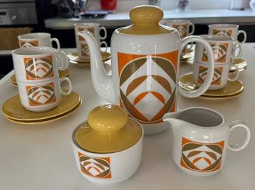 Koffie/Theeservies Origineel Jaren ‘70/‘80 - Compleet Nieuw beschikbaar voor biedingen