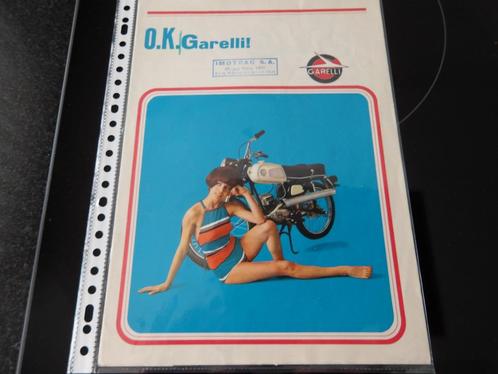 O.K. Garelli folder div modellen met prijslijst, Fietsen en Brommers, Handleidingen en Instructieboekjes, Zo goed als nieuw, Verzenden