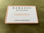 Cadeaubon Babazou, Eén persoon, Cadeaubon, Overige typen